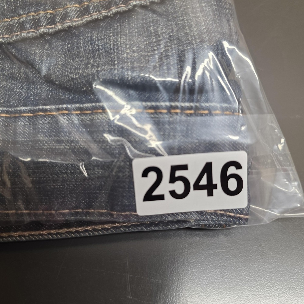 Levis 514 Jeans Mens 36x32 Blue Medium Wash Slim Straight Denim Classic Casual - Picture 10 of 10